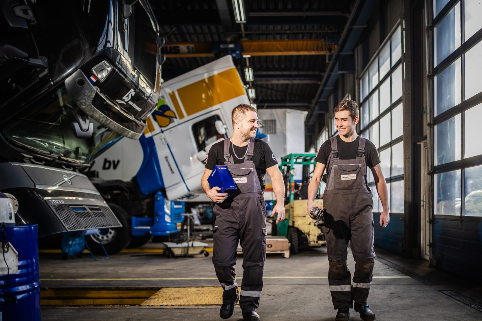 Aan het werk bij Harbers trucks